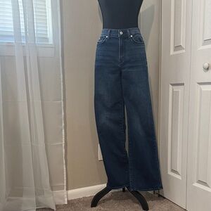 7 For All Mankind Dark Blue Flare Jeans Alexa